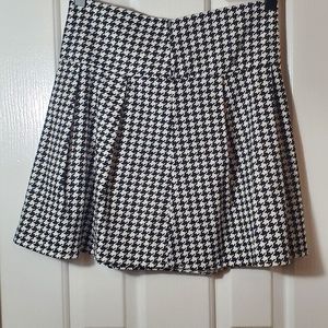 Black and White Skater Skirt